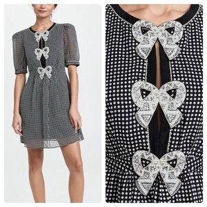 New Saloni Jamie Camille Bow Dress